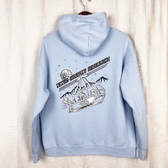 Teton Gravity Grateful Dead Ski Hoodie TGR Intergalactic Skier sweatshirt flawed - Picture 5 of 12